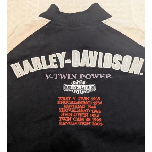 Harley-Davidson V-Twin Power Womens XS Embroidered Jacket Motorcycle Biker - Picture 5 of 12